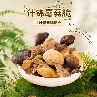 薛记炒货什锦蘑菇脆 酥脆4种蘑菇香菇脆解馋小零食门店同款