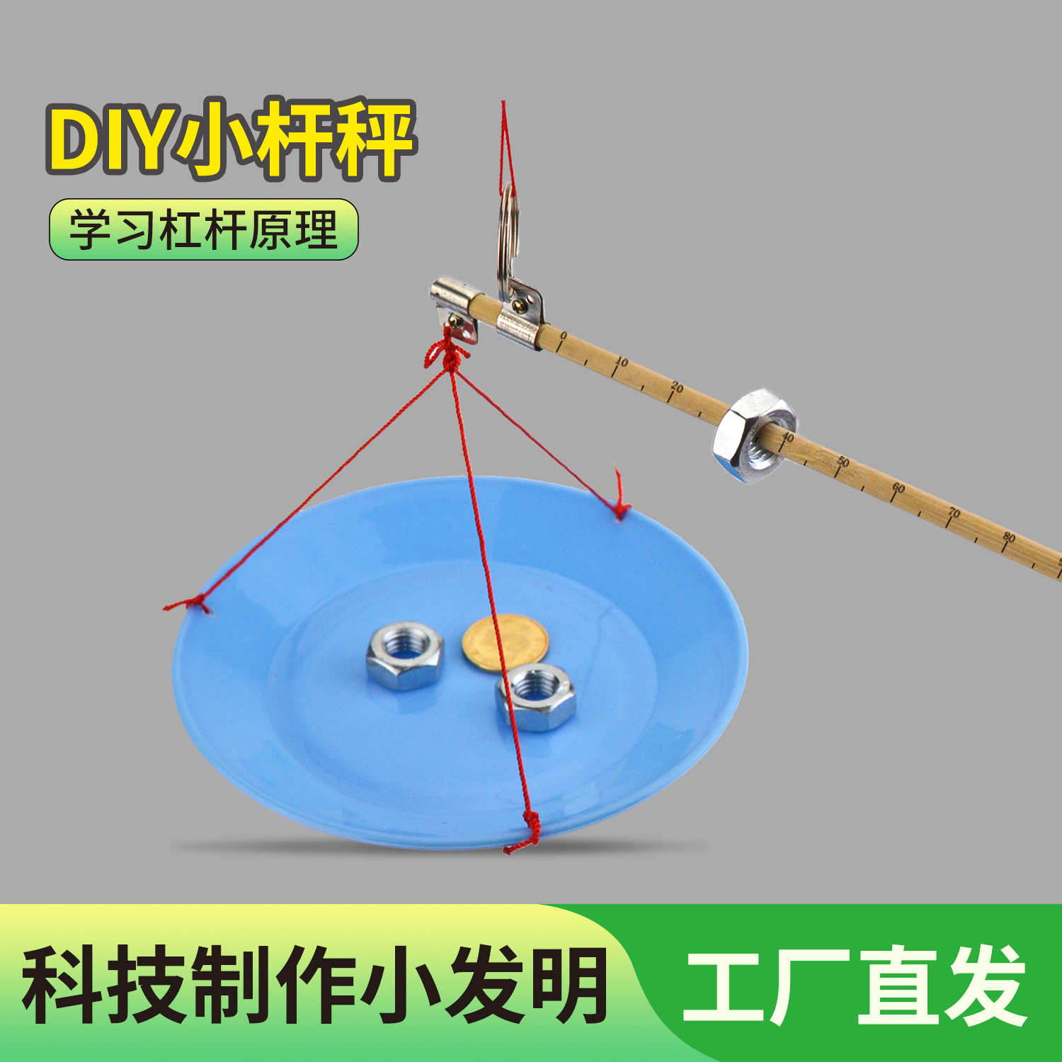 实验材料科技小制作diy杆秤手工