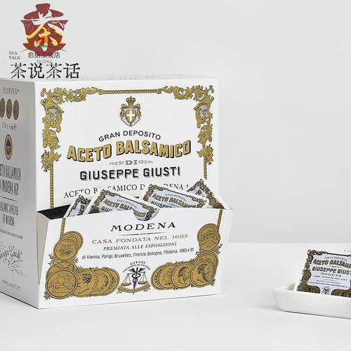 意大利黑醋进口giusti摩德纳巴萨米克醋酿造食醋黑醋汁6ml易撕装