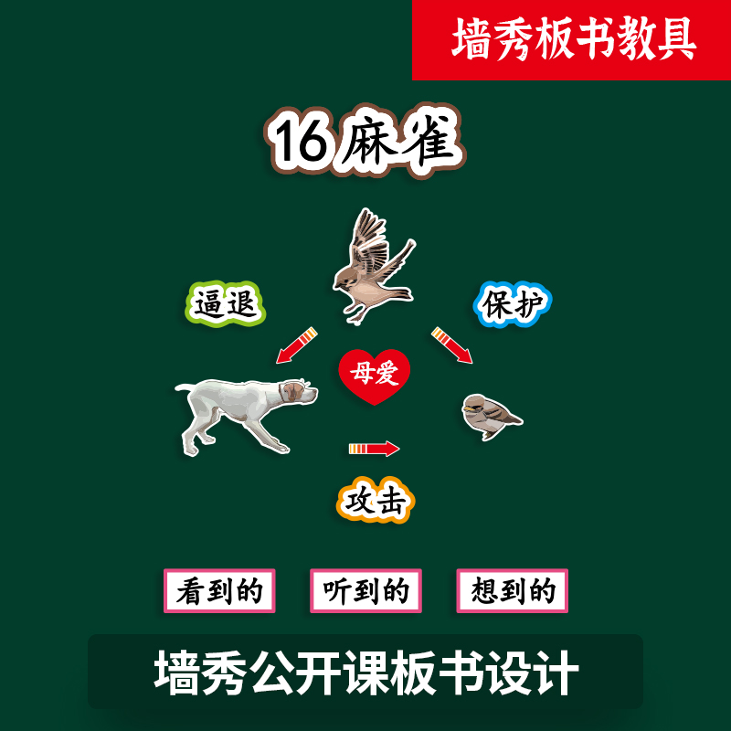 墙秀公开课板书贴四年级语