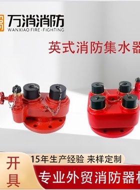4英寸外贸水泵接合器4-Way Inlet Breeching Valv英式BS336集水器