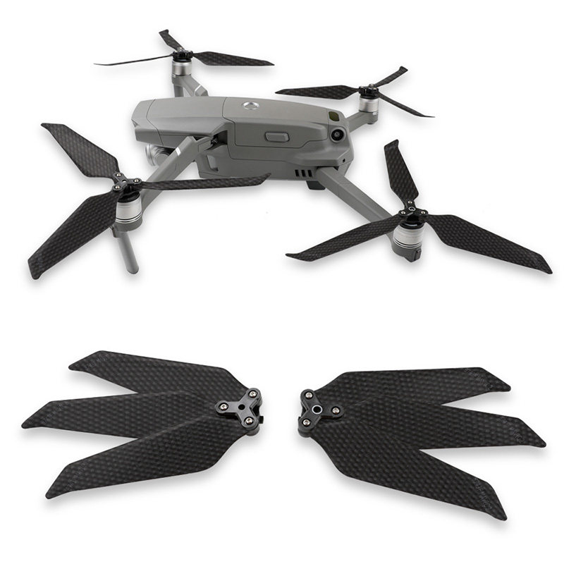 DJI DJI MAVIC 2|ZOOM 탄소 섬유 프로펠러 퀵 릴리스 3 블레이드 8743F 조용한 소음 감소 프로펠러 날개 프로펠러 드론 액세서리