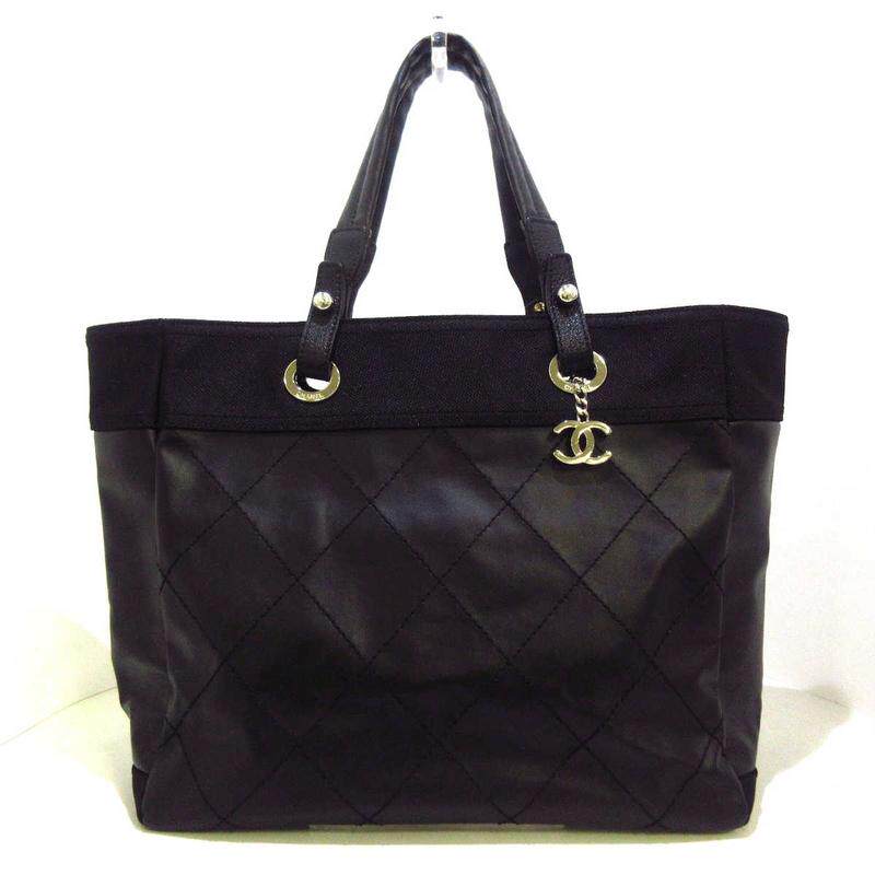 中古香奈儿9新Paris Biarritz手提包黑色35748971