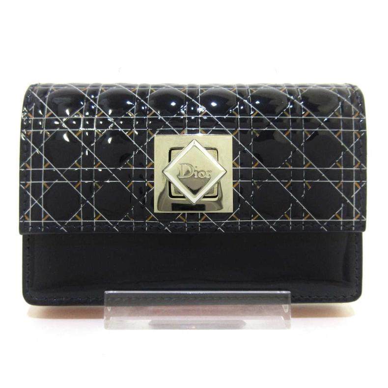 中古Dior迪奥85新藤格纹卡包brandear