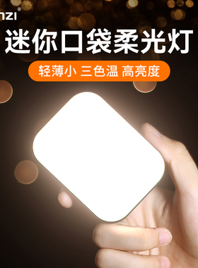 Ulanzi优篮子 VL100C口袋迷你led补光灯手机相机通用室内人像植物多肉拍照淘宝直播摄影vlog便携式美颜打光灯