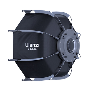 Ulanzi优篮子 Mini保荣卡口八角柔光箱40W掌上COB灯配件30cm/45cm柔光罩直播补光灯内置电池大功率摄影灯配件