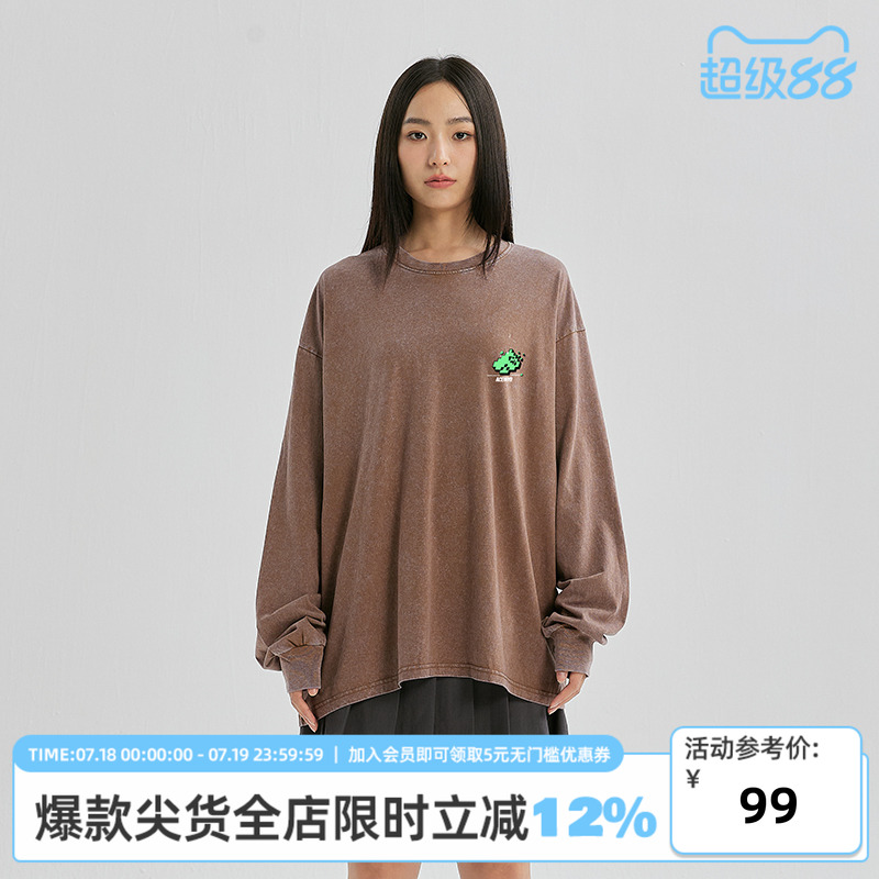 长袖街头常规做旧百搭