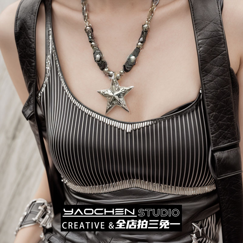 复古五角星y2k辣妹亚文化项链