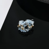 Ретро джинсовое небольшое дизайнерское кольцо подходит для мужчин и женщин, 2 карат, изысканный стиль