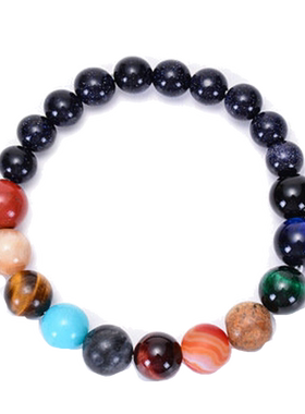 宇宙星系太阳系八大行星球手链