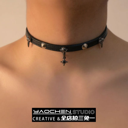 暗黑冷淡风渡鸦项链男款choker轻奢高级感女颈链小众设计颈链饰品