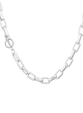 工业风粗古巴项链男嘻哈锁骨链