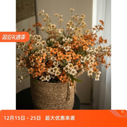 懒地田园小苏梅假花仿真花花艺摆件客厅餐桌花摆花干花文艺摆设