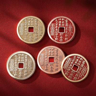 铜师傅武当联名山鬼花钱太上老君