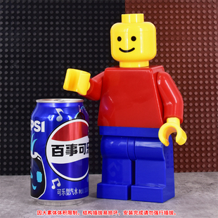 适配乐高积木人仔超大型21CM高度可动人仔第三方拼装玩具DY1804