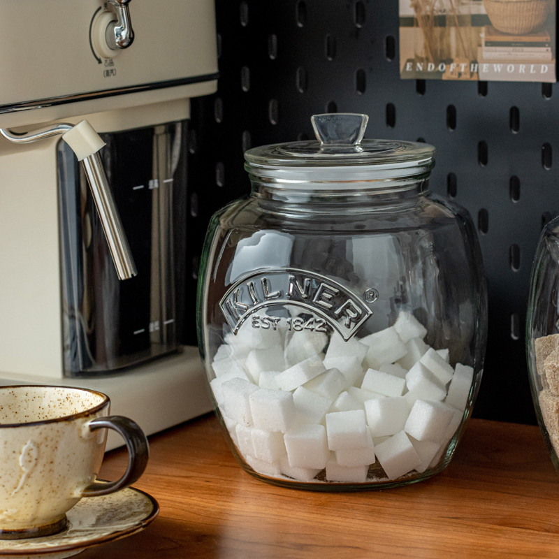 大口径防潮方糖罐食品级无铅玻璃