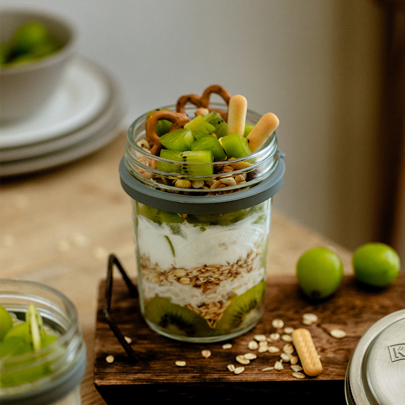 隔夜燕麦杯英国kilner早餐杯