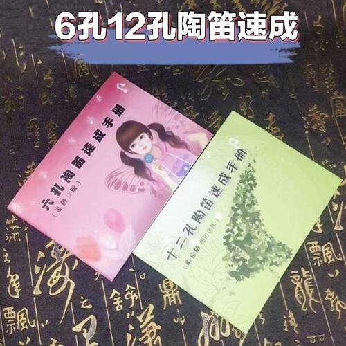 6孔12孔陶笛初学手册说明图形简谱配件乐谱