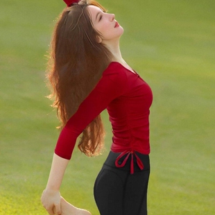 冬天健身服女安可拉红瑜伽服女2025新款秋冬高级感套装普拉提绝美