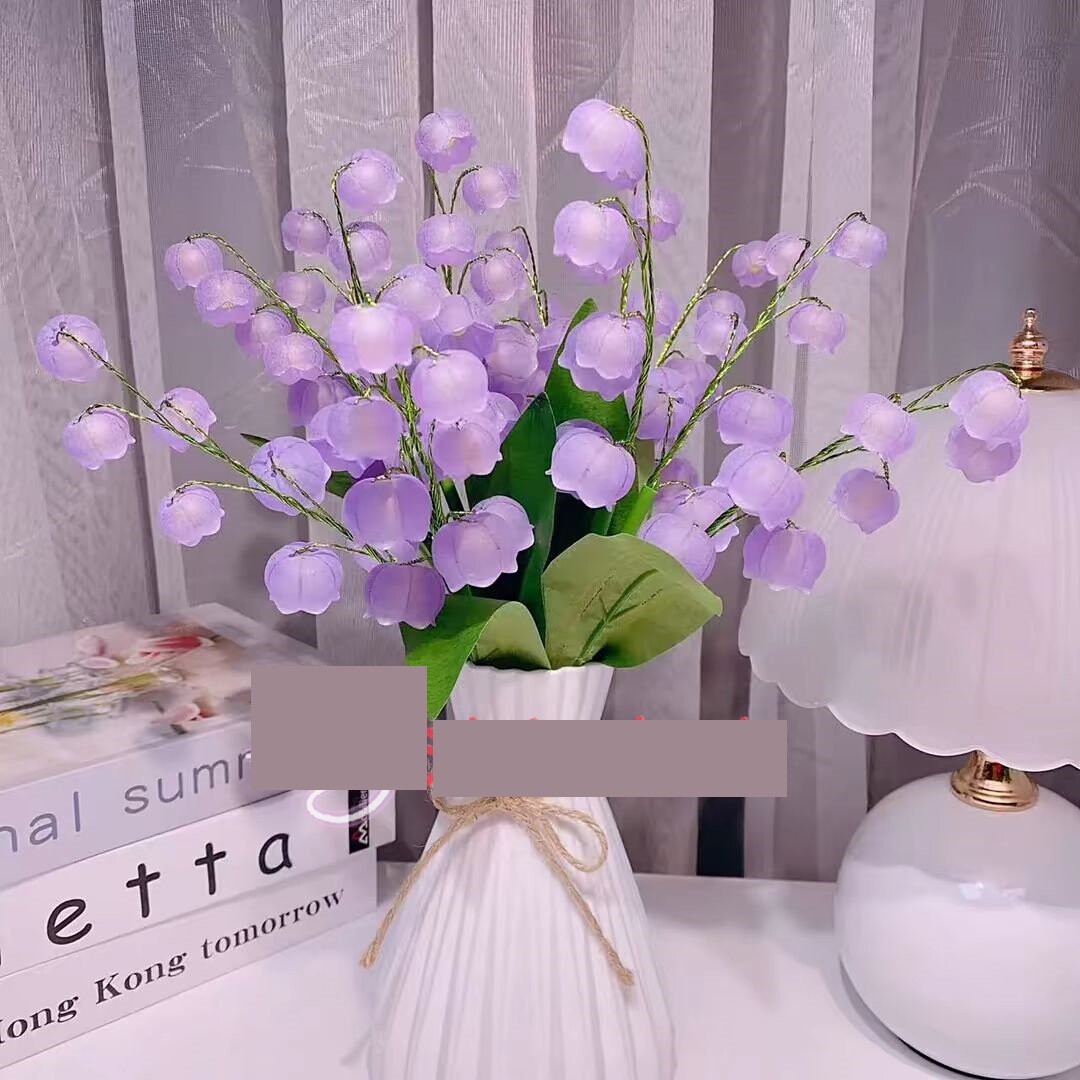 香水铃兰花材料包DIY手工制作新年摆件家居装饰仿真花送防摔花瓶