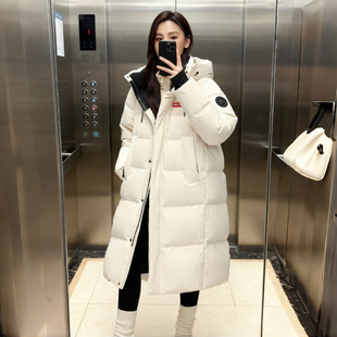 2025款鸭鸭女款羽绒服冬季小个子中长款新款防寒服超厚爆款外套