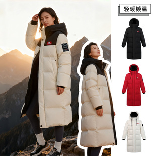鸭鸭羽绒服女款冬季中老年中长款2025年新款极寒冬装爆款超厚外套