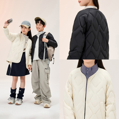 鸭鸭儿童短款轻薄外套