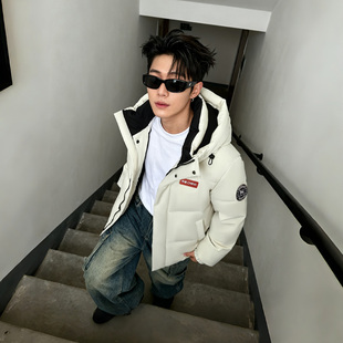 鸭鸭男款羽绒服外加厚保暖极寒外套宽松大码透气新款短款防寒服