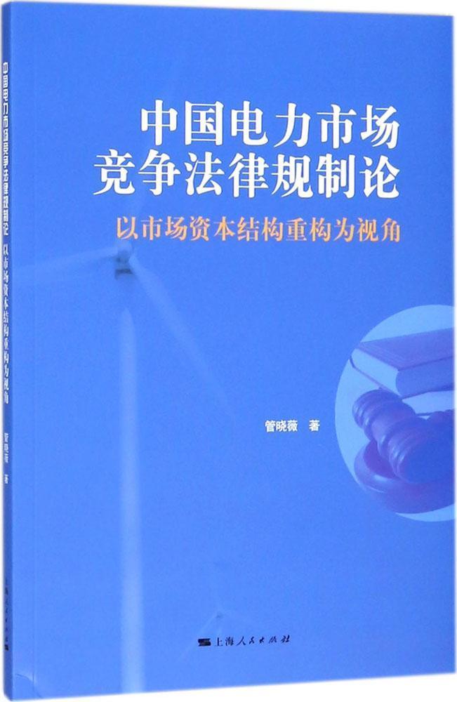 中国电力市场竞争法律规制论:以市场资本结构重构为视角9787208151994管晓薇上海人民出版社