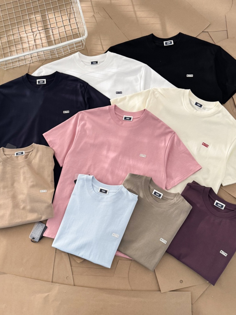thumbnail for Extremely short sleeve kith cotton small label classic couple men and women American fashion brand 2025 summer half sleeve T-shirt tide