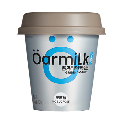 Oarmilk吾岛希腊酸奶无蔗糖0乳糖高蛋白特浓低温酸奶100g*12杯