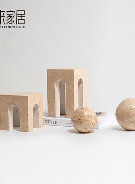 客厅大理石饰品黄洞石创意