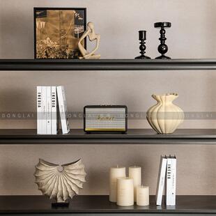 侘寂风装饰品摆件法式中古风客厅酒柜壁柜复古陈设老钱风软装摆件