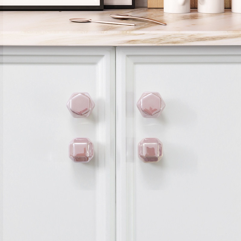 星翡奶油风钻石衣柜拉手女孩儿童