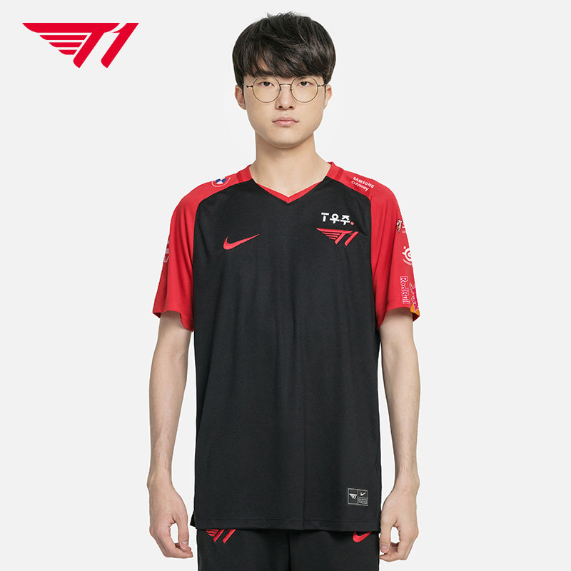 T1 队服2022年新款韩国英雄联盟战队faker同款衣服男士短袖T恤