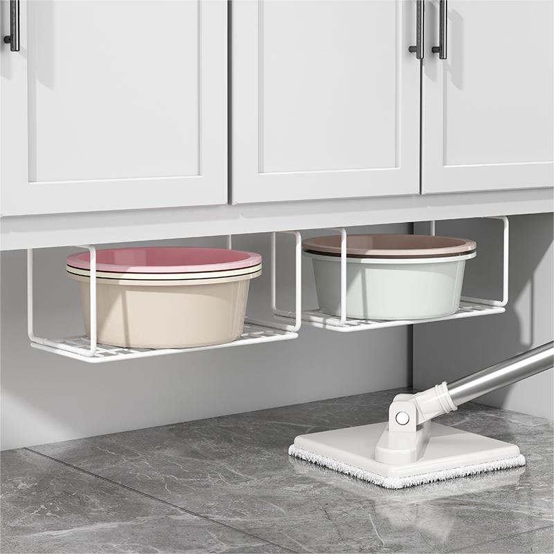 浴室柜下脸盆架化妆室脸盆置物架洗漱台底部悬挂洗脸盆水盆收纳层