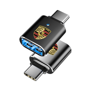 适用于保时捷卡宴车载充电转接头Macan帕拉梅拉718TypeC转USB接口