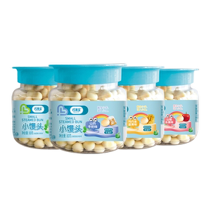 巧莱宝小馒头80g/罐  果蔬牛奶多口味营养美味儿童小零食磨牙点心