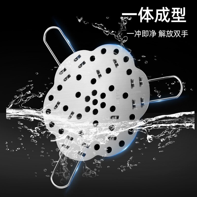 创意304不锈钢多功能蒸架可伸缩升降家用厨房蒸菜架可折叠加厚E
