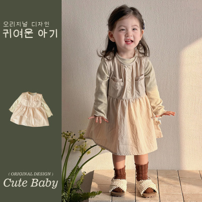 全棉A类幼禾春季女童连衣