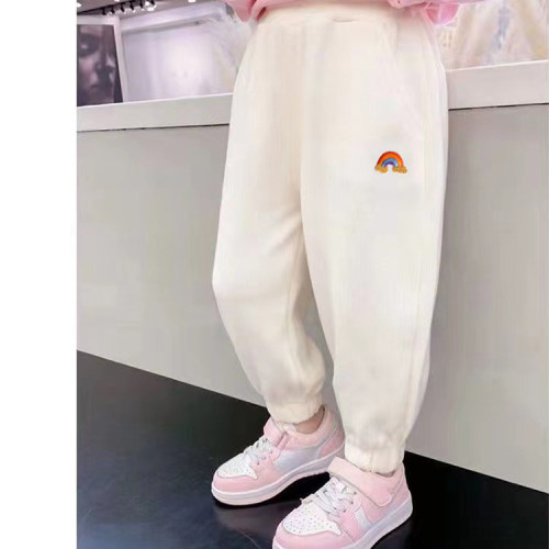 女童纯棉运动卫裤洋气百搭