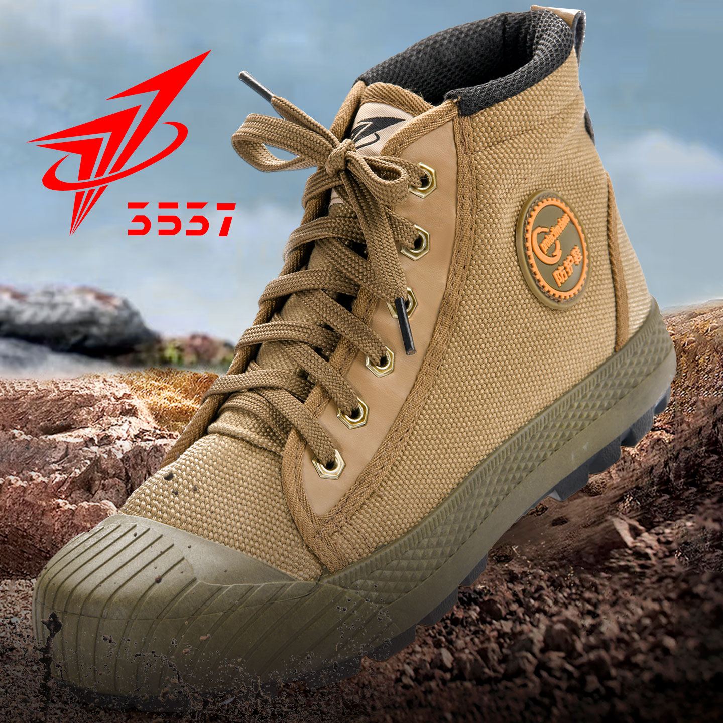 正品3537解放鞋男高帮防水加厚透气耐磨耐穿防滑户外登山工作鞋子
