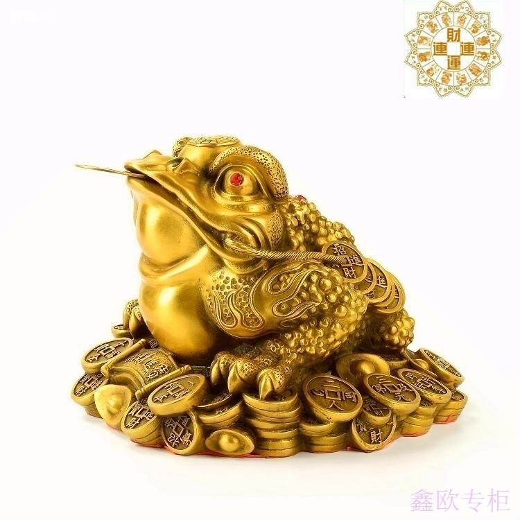 纯铜九转乾坤招财金蟾招财摆件客厅居家金蝉招财摆件旺财开业送礼