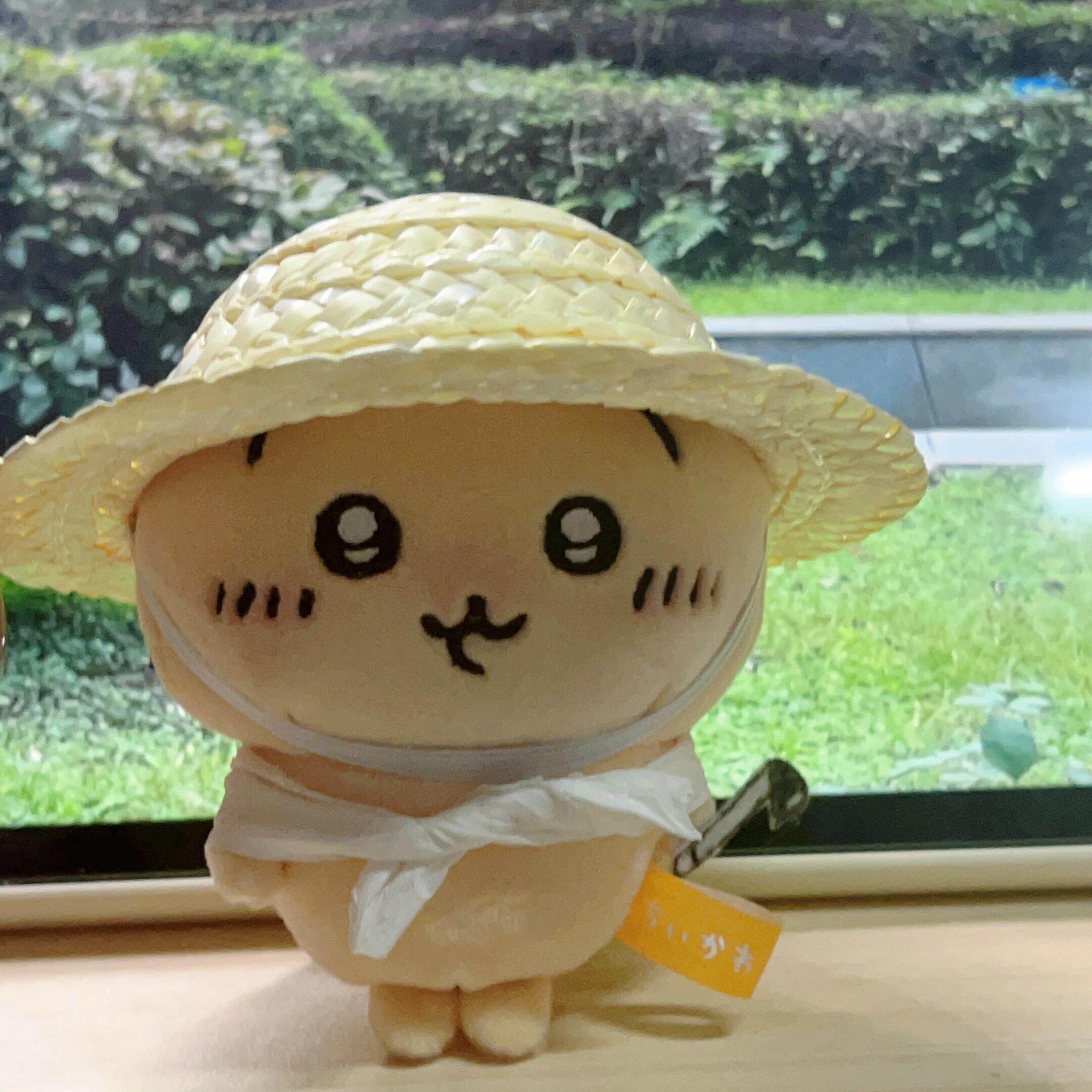 chiikawa乌萨奇玩偶草帽娃衣毛绒玩具可爱公仔卡通娃娃挂件新款