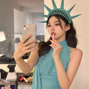 自由女神发箍女高级感轻奢风头饰角色扮演搞怪cosplay动漫装 饰品