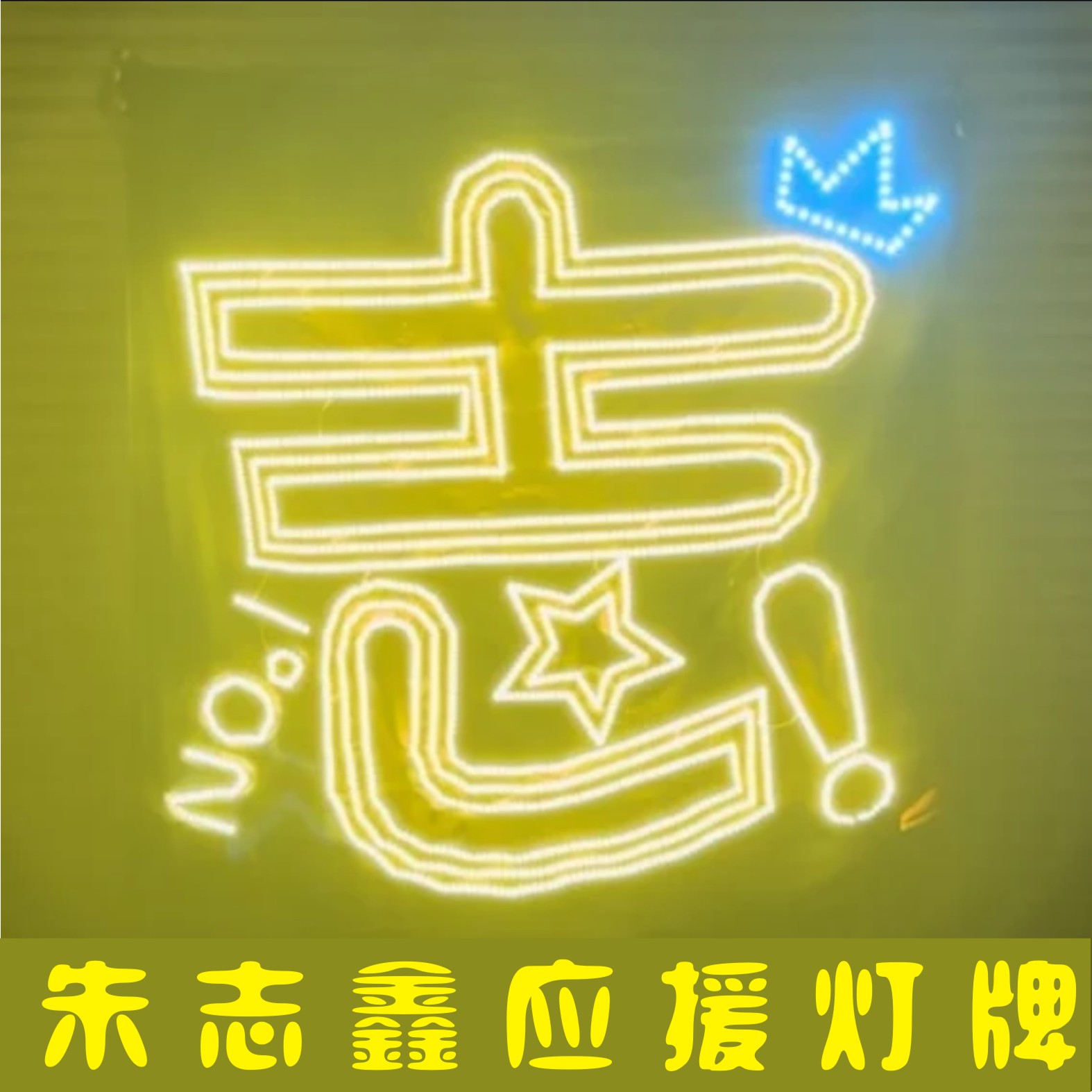 朱志鑫应援灯牌粉丝歌迷演唱会