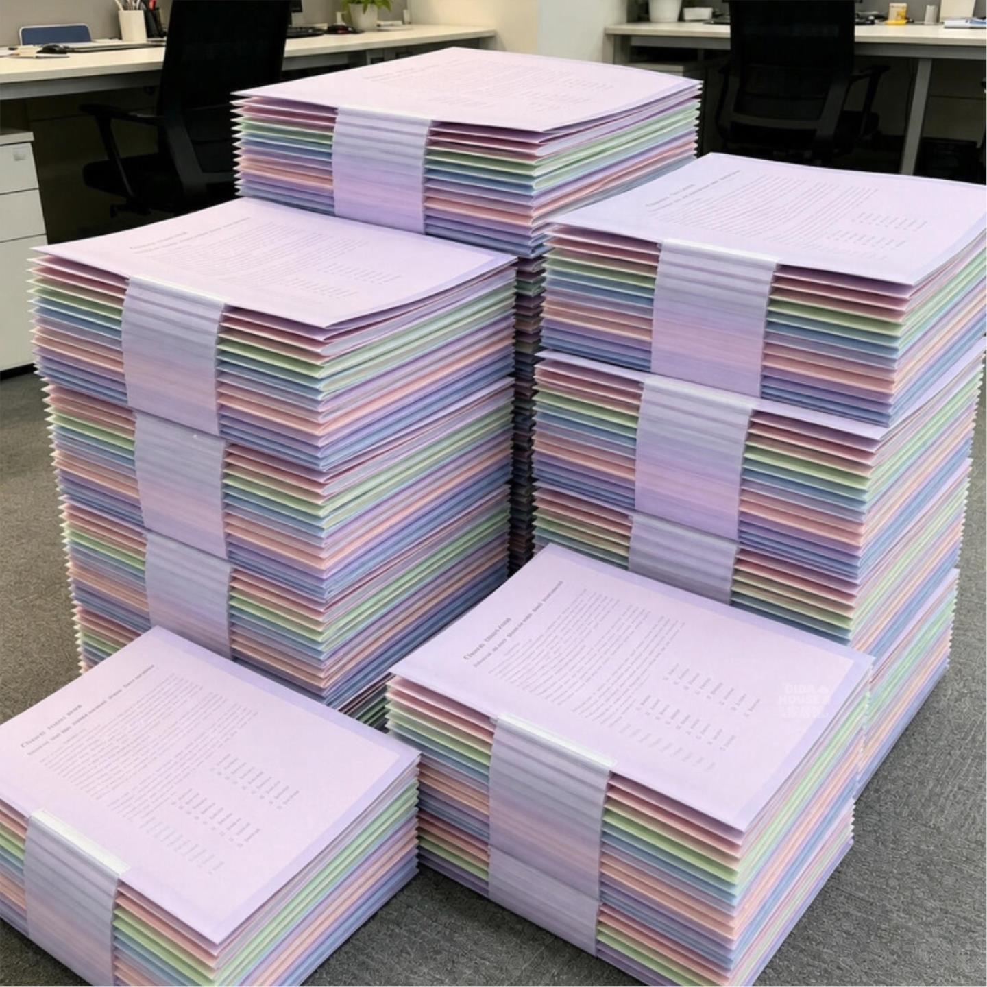 【考研好物】散纸收纳旋转抽杆试卷夹A4透明插页资料文件夹拉杆夹