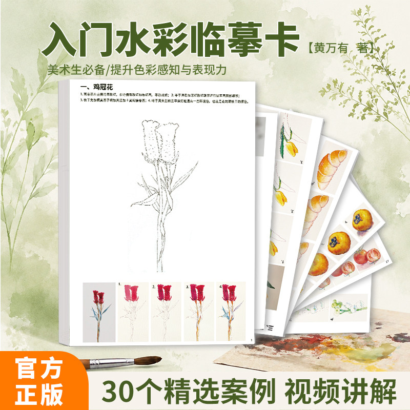 黄万有入门水彩临摹卡