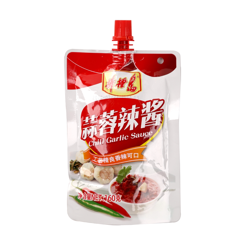 棒棰岛大连辣酱蒜蓉辣酱100g袋装烧烤冷面蘸菜酱料拌面酱棒槌岛