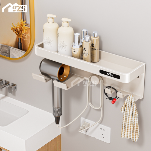 免打孔吹风机置物架电吹风挂架卫生间吹风筒支架浴室收纳架子神器